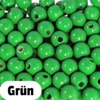 Holzperlen 10mm grün